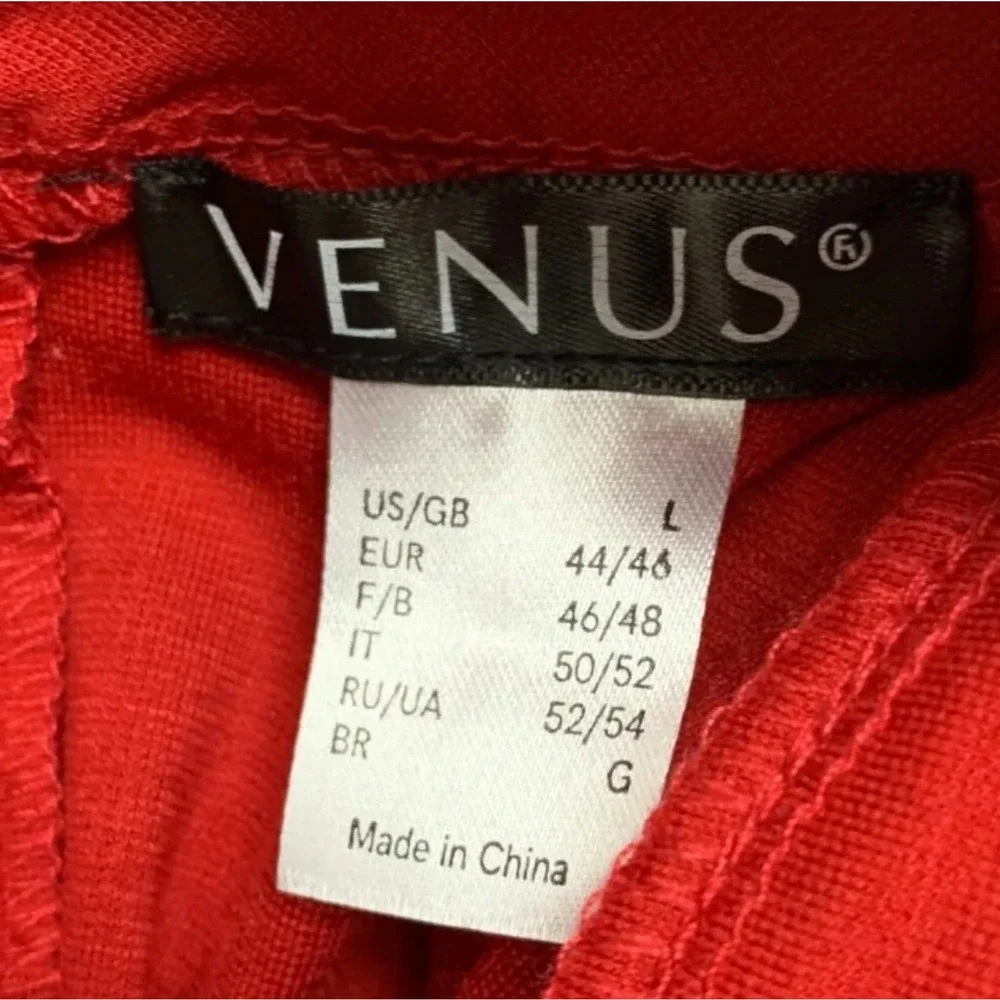 Venus Long Bell Sleeve Mock Neck‎ Zip Back Bodycon Sheath Dress Size Large